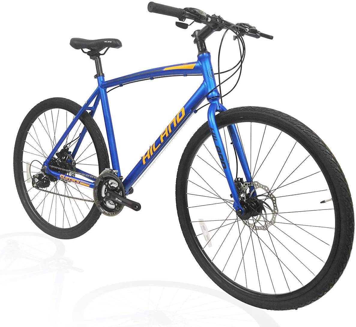 Hiland road hybrid bike disc brake 700c wheels 24 speeds bikes Clearance