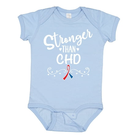 

Inktastic CHD Awareness Ribbon Support Gift Baby Boy or Baby Girl Bodysuit