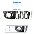 thumbnail image 5 of Unique Bargains Pair Front Fog Light Mesh Grille Honeycomb Style Grill Cover for Audi A4 B8 2009 2010 2011 8KD807682, 5 of 6
