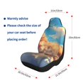 thumbnail image 2 of Goofa Cloud Sleeping Cat Printed Car Seat Covers, Automotive Seat Covers for Cars Trucks and SUVs, Quick Setup Universal Fit Elastic Seat Covers-2 PCS, 2 of 6