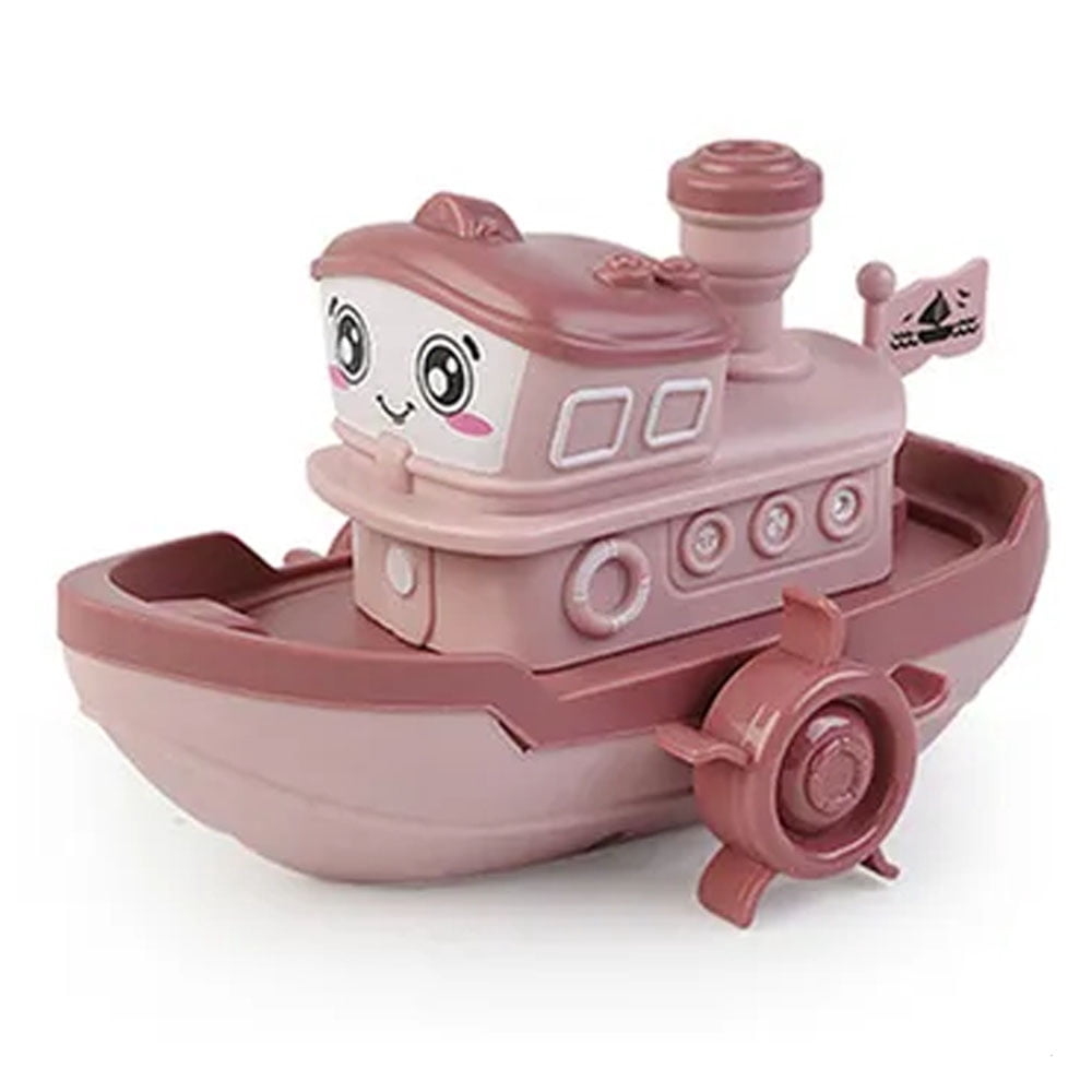 PEACNNG Baby Bath Toy Cute Cartoon Ship Boat Clockwork Toy Wind Up Toy ...