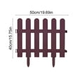 thumbnail image 3 of COM1950s Garden Fence Decorative Border, Plastic Fence Edging for Flower Beds, Lawns and Pathways, Small Garden Fence with Ground Studs, Portable Outdoor Yard Fence for Landscaping and Patio Use, 3 of 7
