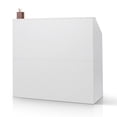 thumbnail image 3 of 46" White Reception Desk, Rectangular Office Front Counter for Lobby & Retail Checkout, 3 of 11