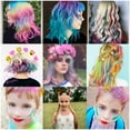 thumbnail image 3 of DAKIMOE Hair Chalk Comb for Girls Washable Temporary DIY Hair Color Dye Chalk For Kids Cosplay Christmas Gifts, 10 Colors, 3 of 8