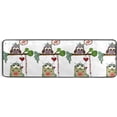 thumbnail image 5 of SKYSONIC 2'X6' Cute Love Owl Couple Runner Rug with Rubber Backing, Valentine Day Non Slip Entryway Rug Runner Washable Soft Area Rug Carpet for Hallway Bedroom Kitchen Decor, 5 of 6