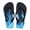 Blue Fire Flame, variant on Flame Pattern Print Little/Big Kids Flip Flops Beach Sandals for Summer Girls Causal Slip on Thong Sandals Water Shoes