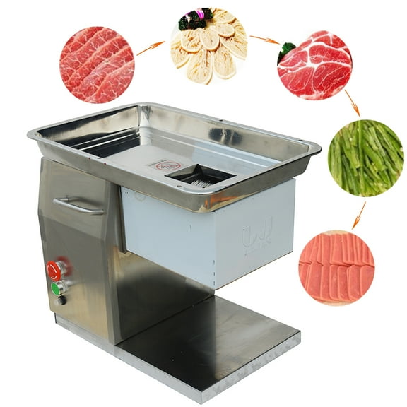 TECHTONGDA Qx Meat Slicer Machine Stainless Steel Meat Cutter 15MM Blade 250Kg/Hour