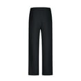 thumbnail image 5 of asjyhkr Mens Linen Pants with Pockets Drawstring Elastic Waist Casual Summer Beach Lightweight Athletic Pants, 5 of 7