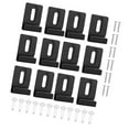 thumbnail image 3 of Luzkey 12 Pieces Metal Mirror Clips Mirror Holder Clips Kit Mirror Mount Clips with Screws Mirror Hanger Clips Set for Wall Mounting, 3 of 8