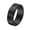 Black, variant on Men's Stainless Steel 8MM Vintage Personalized Rhombic Faced Classic Plain Rotatable Fidget Ring Hip Hop Relieve Anxiety Band Blue Size 9