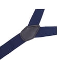 thumbnail image 6 of TECHTONGDA Suspenders Braces Six Button Holes Elastic Classic Adjustment Leather Suspenders Navy Blue, 6 of 13