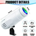 thumbnail image 6 of Rosnek Pinspot Light Mini 15W Mirror Ball Spotlight, Super Bright RGBW LED Beam Pinspot Lights, Remote Control Stage Lighting for DJ Disco Band Dance Party Show Bar Club Wedding, 6 of 9