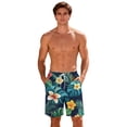 thumbnail image 5 of Lutiedan Mens Swim Trunks Hawaiian Bathing Mesh Lining Swimsuits Summer Beach Bathing Suit Swim Shorts Quick Dry Board Shorts with Pockets, 5 of 9