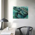 thumbnail image 4 of Orinice Turtle Seaweed Corals Fine Art Aesthetic Poster & Print Wall Painting for Home Decor 16x12in, 4 of 6