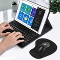 thumbnail image 2 of SZDUDU Office & Gaming Mouse Pad with Comfortable Gel Wrist Rest Support, Easy Gliding Computer Mouse Pads, Black, 2 of 7