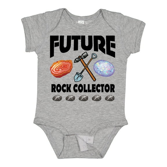 Inktastic Future Rock Collector Boys or Girls Baby Bodysuit