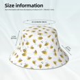 thumbnail image 3 of Fotbe Bee Sombrero Tipo Pescador con Estampado – Sombrero de Sol de Algodón de Moda para Playa, Golf, Pesca, 3 of 6