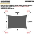 thumbnail image 4 of Sunshades Depot 12' x 16' Sun Shade Sail Rectangle Permeable Canopy Beige Custom Size Available Commercial Standard, 4 of 7