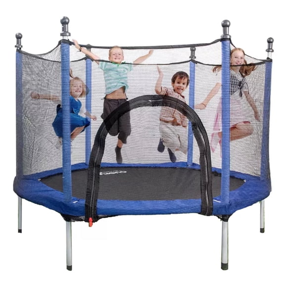 TUMBLING TRAMPOLIN CUORY CUODTIRSN INFANTIL RED SEGURIDAD