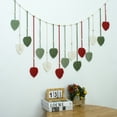 thumbnail image 4 of NEONWE Christmas Large Macrame Wall Hanging, Boho Handmade Woven Leaf Tassel Tapestry Chic Home Decor for Living Room Bedroom Nursery,47.24x29.53 Inch(Red Green White), 4 of 10