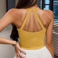 thumbnail image 6 of QHFBli Spaghetti Strap Tank Top with Built in Bra Cotton Shelf Bra Camisoles Plus Size Casual Comfy Slim Fit Basic Layer Cami, 6 of 7