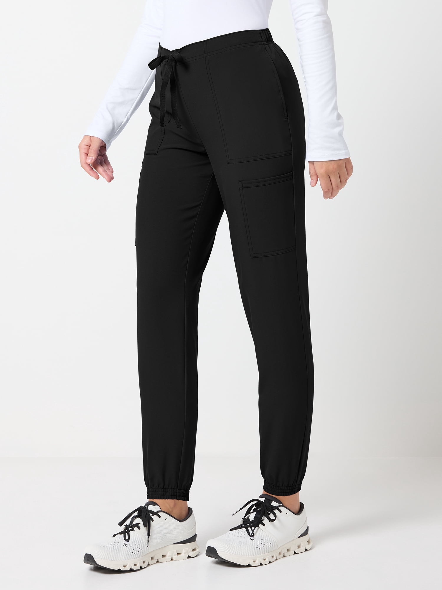 Scrubstar Core Essentials Women’s Drawstring Cargo Jogger Scrub Pant, Sizes XS–3XL
