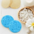 thumbnail image 3 of Pebbuoy 10Pcs Face Sponge Reusable Round Natural Makeup Removal Exfoliating SPA Face Cleansing Cellulose Sponge Kit, 3 of 7