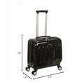 thumbnail image 3 of Rockland Revolution Hardside Rolling Computer Case, Black, Carry-On 17-Inch, 3 of 6