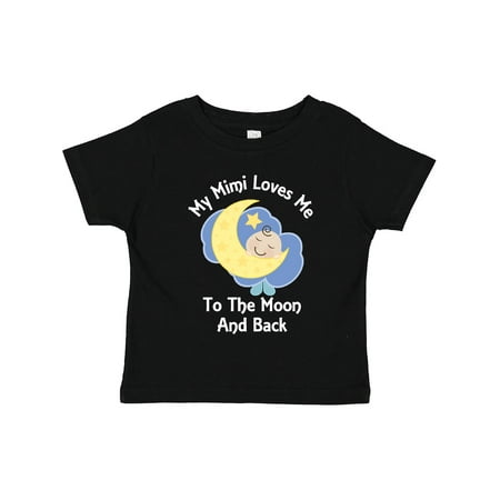 

Inktastic My Mimi Loves Me to the Moon and Back Gift Toddler Boy or Toddler Girl T-Shirt