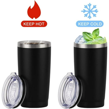 

20oz Insulated Tumblers w/ Lids and Straw Stainless Steel Vacuum Insulated Tumblers Travel Mug Double Wall Water Coffee Cup for Ice Drinks / Hot Beverage