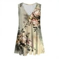 thumbnail image 5 of Summer Women Tank Tops Plus Size V-Neck Sleeveless Floral Printed Classic Pullover Blouse Shirt Casual Loose Dressy Going Out Tops For Women, 5 of 5