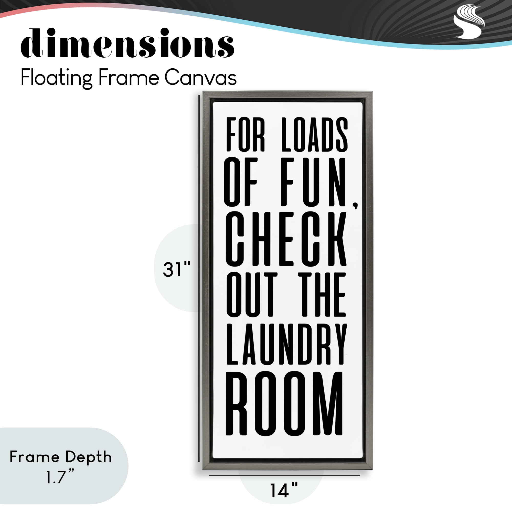 Stupell Industries For Loads Of Fun Gray Framed Floater Canvas Wall Art, design by SD Graphics Studio