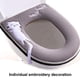 thumbnail image 4 of Funda para asiento de inodoro con asa, juego de fundas para asiento de inodoro con cremallera, lavable, 4 of 5