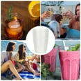 thumbnail image 7 of Uxcell Clear Plastic Reusable Drinking Glasses, 12.8oz Hobnail Drinking Glasses Set Plastic Water Cup Unbreakable Stackable for Beer Cocktail Water Juice Whiskey(Transparent, 2Pcs), 7 of 7