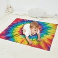 thumbnail image 2 of Colorful Rainbow Tie Dye Spiral Pattern Blanket,Comfortable Soft Flannel Throw Blanket,All Season,Warm Lightweight Blankets for Sofa Bed Couch Living Room Chair,30"x40", 2 of 4