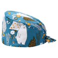 thumbnail image 1 of 8 Pcs Gourd Caps Nurse Long-time Service Pure Color Dull Polish Printed Professional Assorted Colors Work Uniform Operating Hats L23, 1 of 7