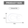thumbnail image 2 of HBMYN 10 Pairs Eyeglass Nose Pads,Teardrop Shape Nose Pads for Glasses,Push-Pin Nosepads,Anti-Slip Soft Silicone Nose Pad Replacement for Glasses,Sunglasses, 2 of 7