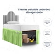 thumbnail image 3 of SGI Bedding Dorm Room Bed Skirt | Twin XL 36" Ruffled Microfiber Bed Skirt | Fade Resistant, Wrinkle Free, Anti-static, Decorative, Extra Storage Space, Clutter-Free | Sage, 3 of 8