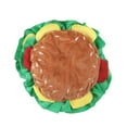 thumbnail image 1 of Sombrero de hamburguesa para mascotas perfecl Gatito suave Accesorio divertido para perros y gatos L, 1 of 8