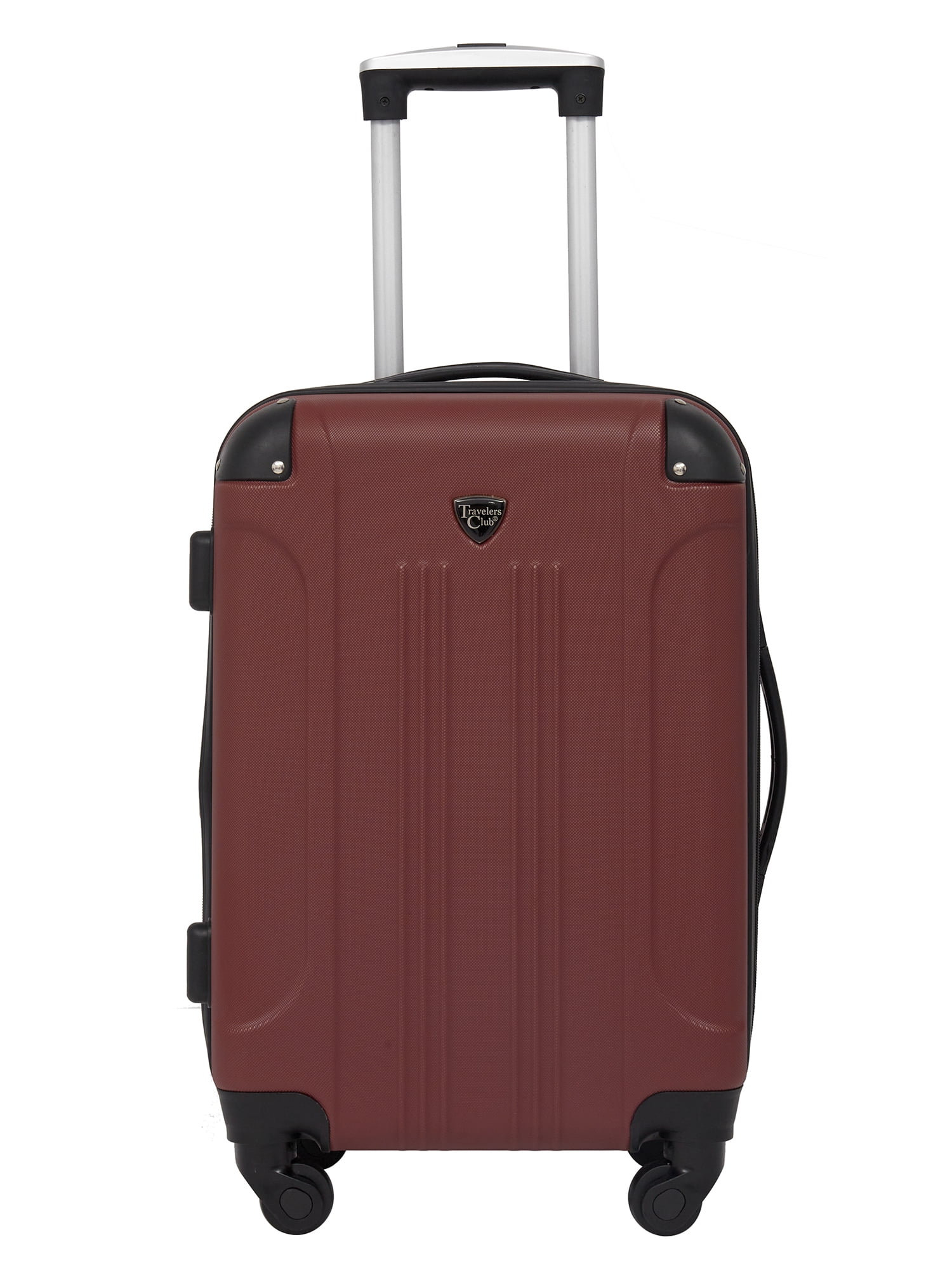 Travelers Club Chicago 3 Piece Expandable Carry-on Hardside Luggage Set, - Apple Butter