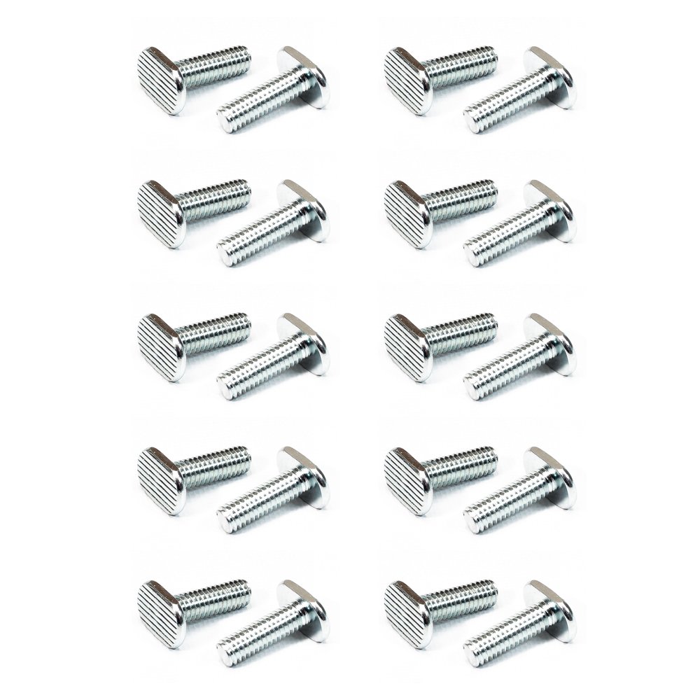 POWERTEC QTB1001 TSlot Bolts 5/16"18 Thread Size TBolt 1 Inch Long