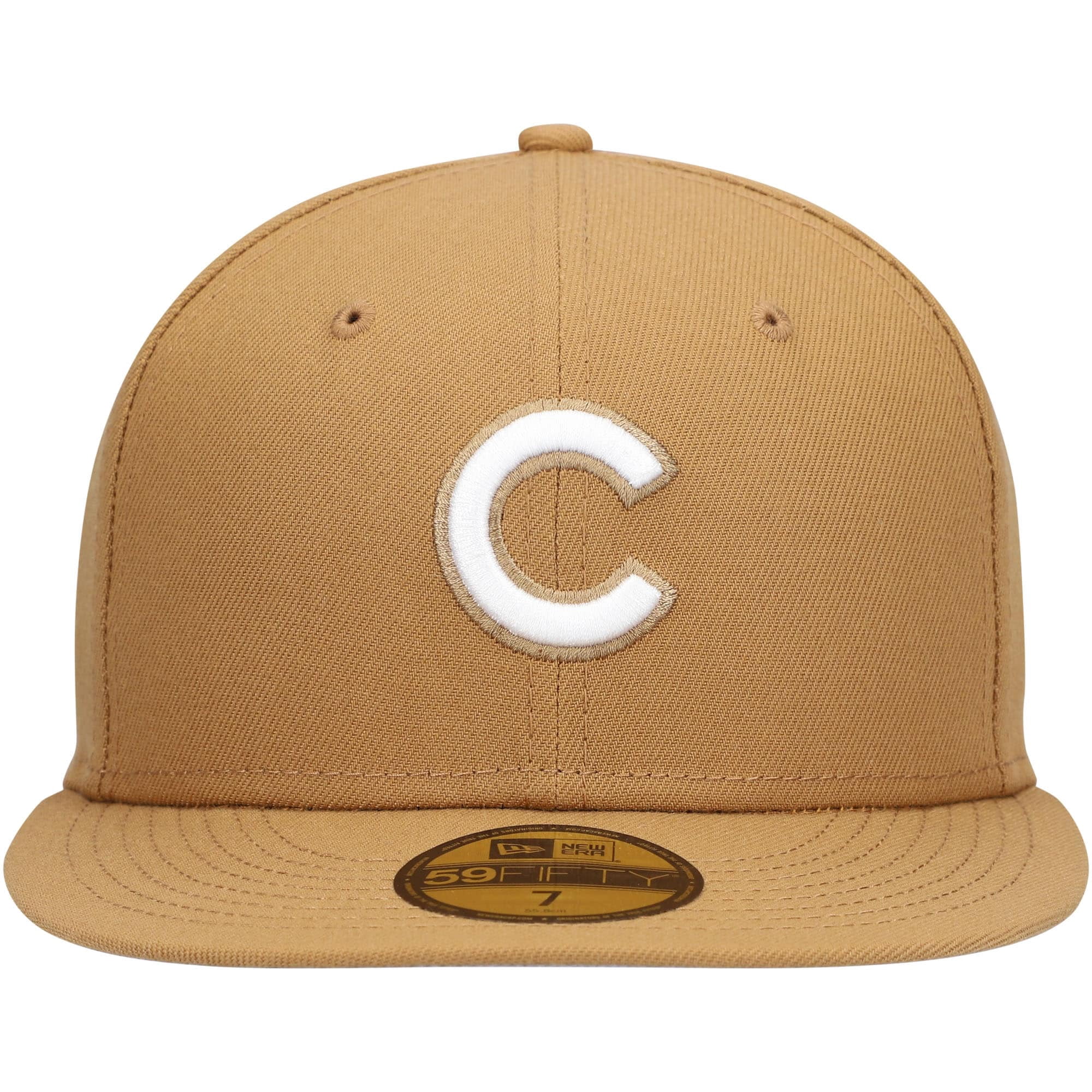 Men's New Era Tan Chicago Cubs Wheat 