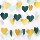 thumbnail image 4 of Garland Panduola Love-Heart, verde salvia, menta, beige y oro, 12 m, 4 of 4