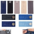 thumbnail image 1 of 9 Piezas Extensiones de Pretina, Extensiones de Botones para Pantalones, Extensión de Cintura Ajustable, Botón de Pantalones Vaqueros, para Pantalones de Hombre y Mujer, Traje de Jeans, Pantalones de, 1 of 6