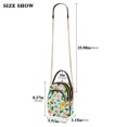 thumbnail image 2 of FORMRS Crossbody Bag for Women Quilted Travel Shoulder Cell Phone Purse with Chain Strap Handbag, Retro Blue Floral, 2 of 7