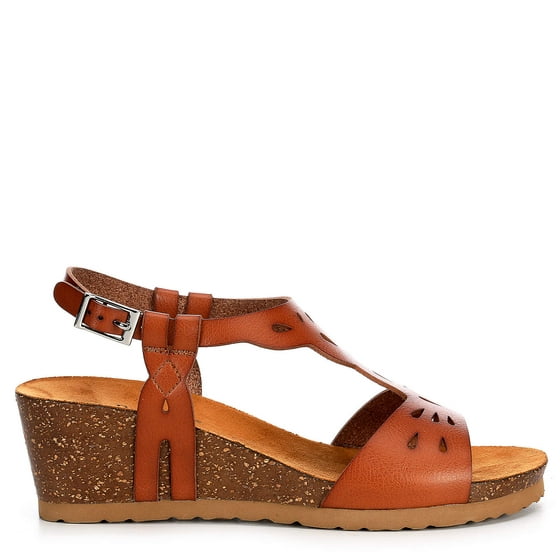 Bjorndal - Bjorndal Womens Luna Wedge Sandal Shoes - Walmart.com