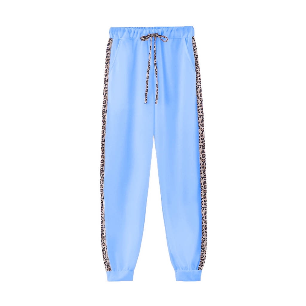 Womens Plus Size Sweatsuits Sets S-5X Zip-Up Hoodie Long Sleeve Sweatshirts Jackets Joggers Pants 2 Piece Leopard Printed Tracksuits Outfits