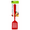 Red, variant on 1 Pack Melamine Slotted Turner Spatula for Flipping Pancakes, Burgers, Eggs and More, Durable Kitchen Cooking Utensil with Comfortable Handle for Everyday Food Preparation, Lime Green