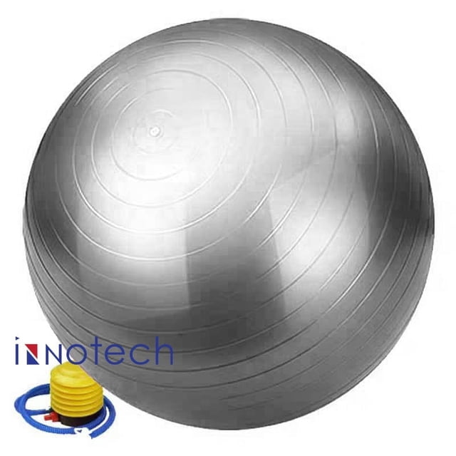 Pelota de Ejercicio de Yoga Extra Gruesa Innotech, Pelota de Gimnasio de 5 Tamaños, Silla de Pelota Resistente para Equilibrio, Estabilidad, Embarazo, Bomba Rápida Incluida.