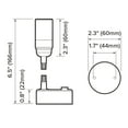 thumbnail image 3 of Dream Lighting 12 Volt RV Reading Lights Fixture USB Charger Port Cool White Interior Bedside Book Map Lamp Camper Trailer Boat 2PCS, 3 of 7